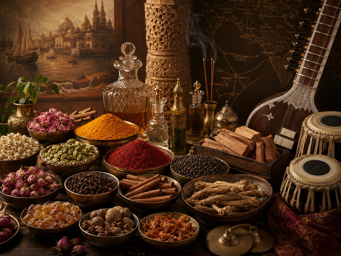 Spice material texture